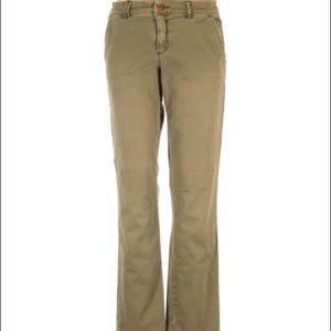 Pilcro and the Letterpress Hyphen green khaki pant